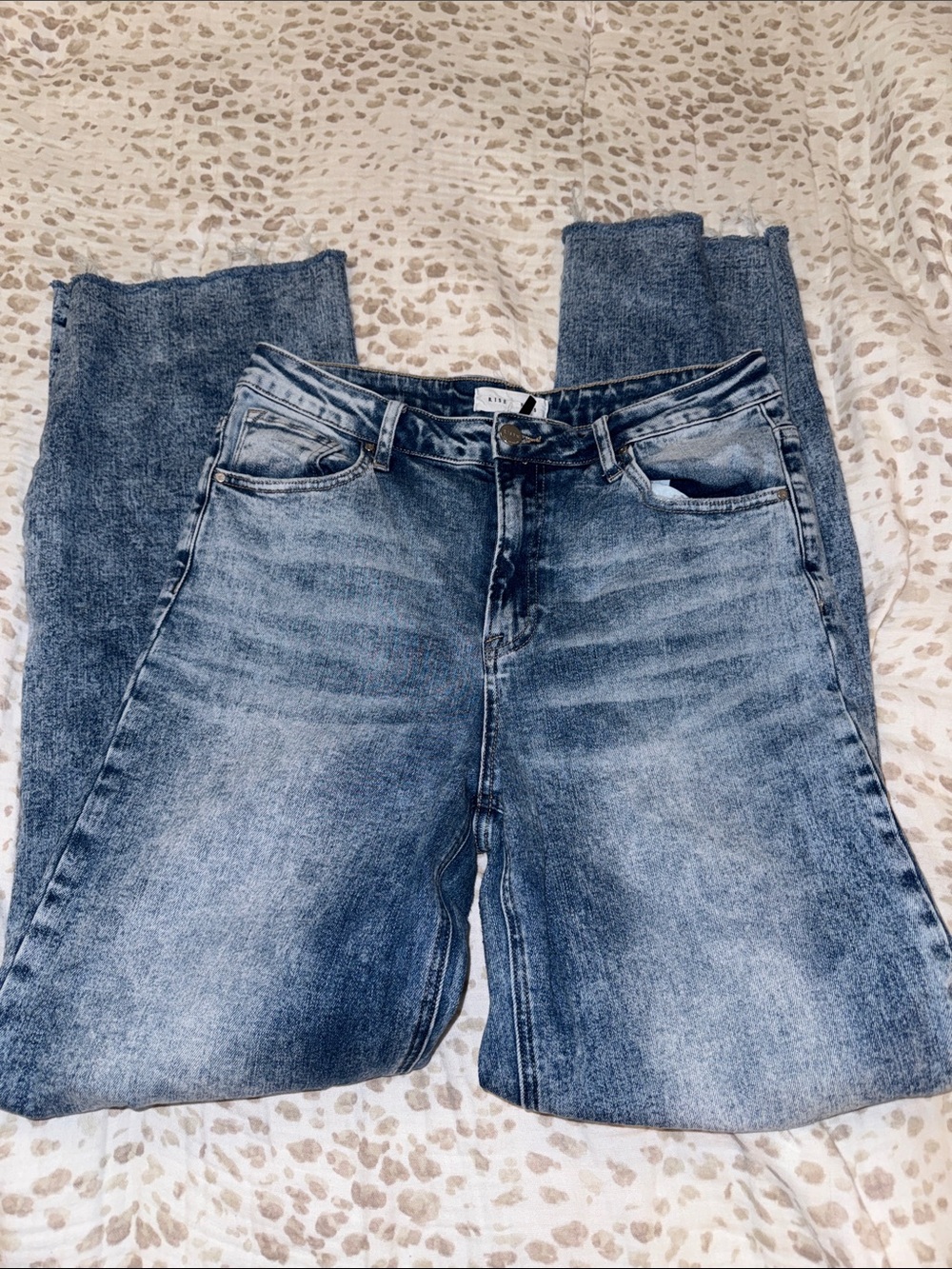 Straight Leg Women’s Jeans in Medium Blue Wash